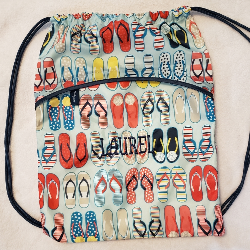 "LAUREL" monogrammed drawstring backpack by Thirty-One